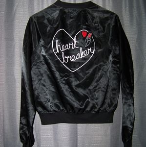 COPY - material girl womens heart breaker bomber …